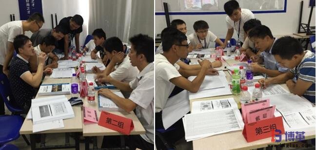 精益設(shè)備管理培訓(xùn)現(xiàn)場分組討論中 精益設(shè)備管理培訓(xùn)現(xiàn)場分組討論中