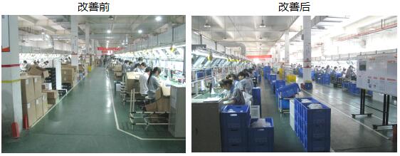 5S及目視化實施改善效果對比圖 5S及目視化實施改善效果對比圖