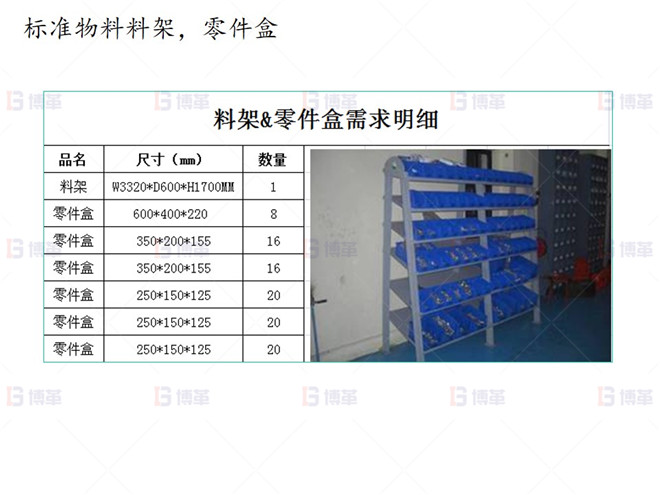 標準物料料架,零件盒 上海知名機械廠精益布局案例 標準物料料架,零件盒
